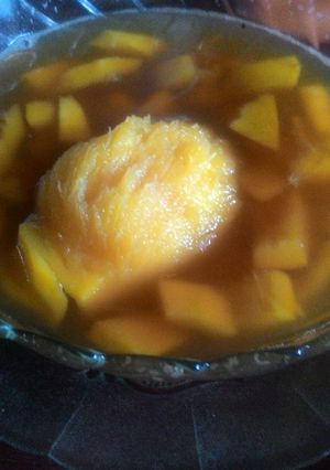 Foto resep Es mangga kuweni gula merah