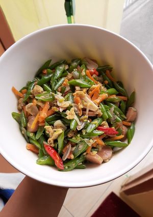 Foto resep Tumis Buncis Wortel SosTel (Sosis + Telur)