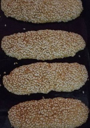 صورة لوصفة كعك بالسمسم