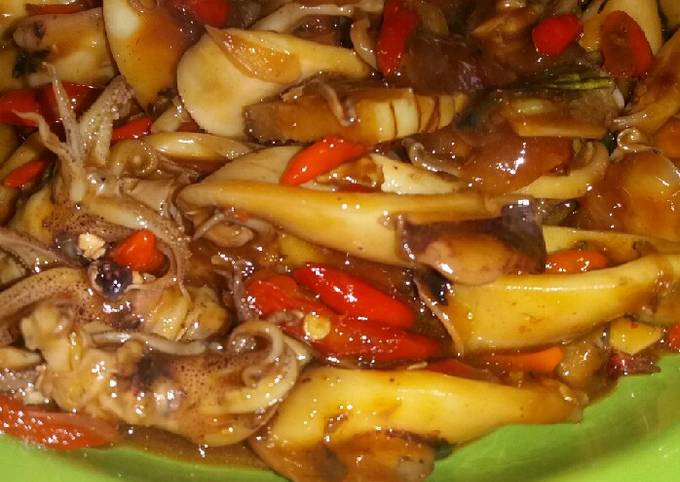 Panduan Memasak Resep Cumi saus Tiram