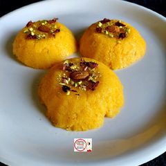 A picture of Kesari Sweet Bhaat.