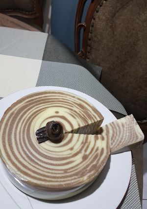 Foto resep Puding Roti Zebra♡