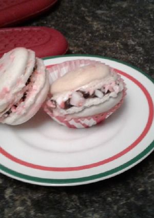 A picture of Peppermint Macarons.