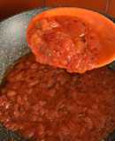 Salsita de tomate troceado congelado
