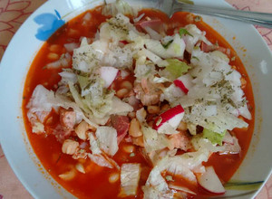Una foto de Pozole rojo. ॐ 🇲🇽