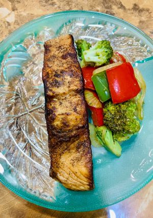 Foto resep Salmon panggang teflon