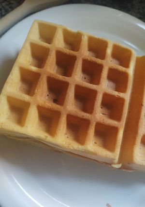 Una foto de Waffles dulces