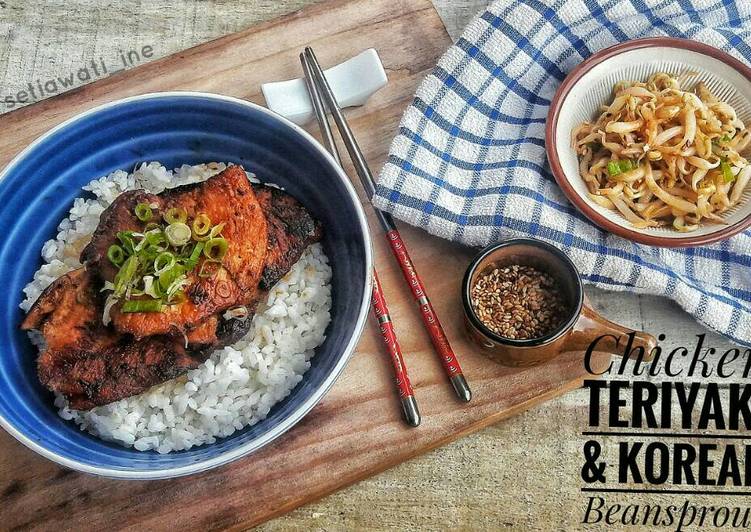 Cara Gampang Menyiapkan Chicken Teriyaki &amp; Taoge ala Korea, Menggugah Selera