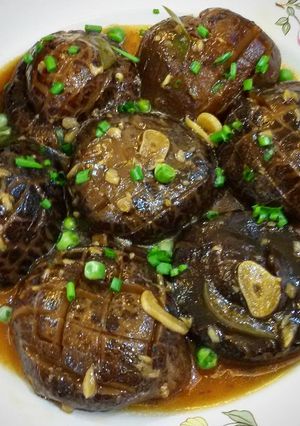 Foto resep Mushrooms with  garlic and oyster sauce