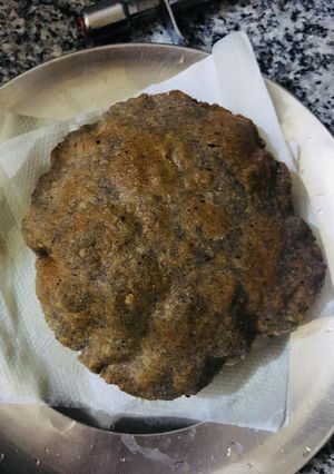 A picture of Navratri special Kuttu ke aate ki puri.