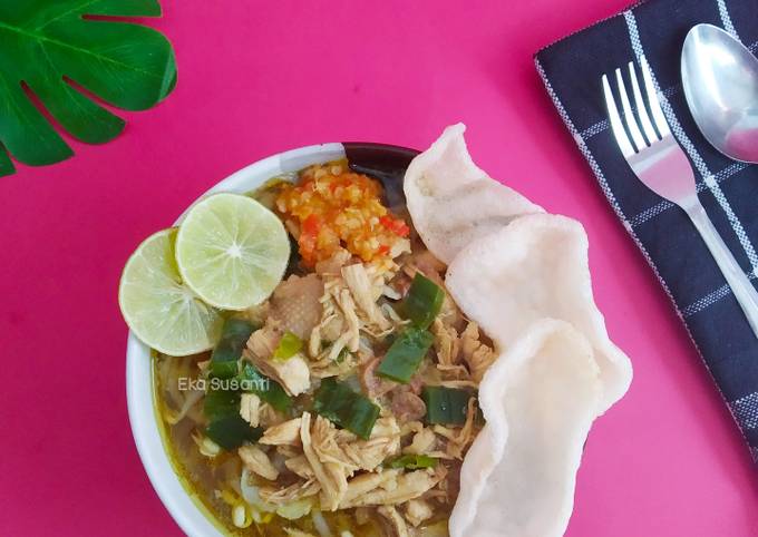 Ini dia! Resep bikin Soto semarang  sedap