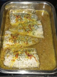 Una foto de Filetes de lampuga al horno