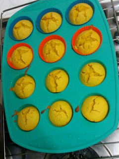 Una foto de Muffins de zapallo naranjo