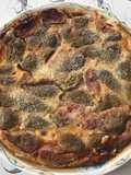 Clafoutis with Roasted Green Figs and Honey