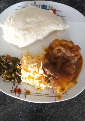 A picture of Cow heels (dihlakwana).