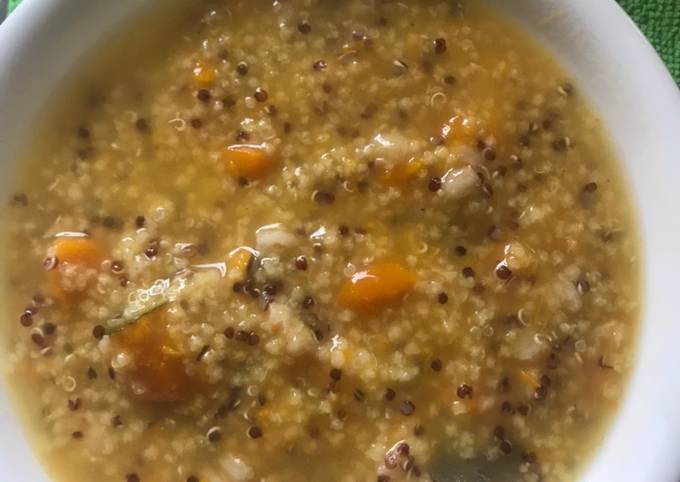 How to Prepare Appetizing Millet, quinoa, farro & kabocha squash congee