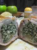 Muslos de pollo relleno con espinaca, ricota y nueces