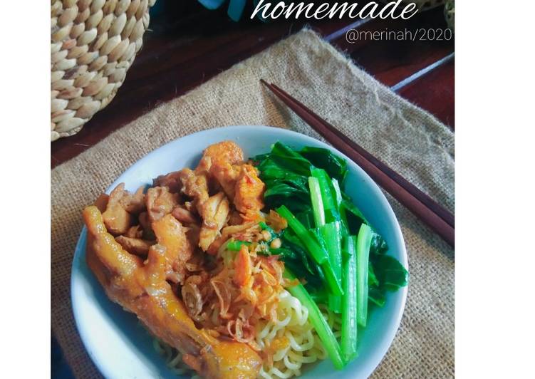Resep Mie ayam homemade, Enak Banget