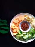 #Rujak coel ubi singkong timun