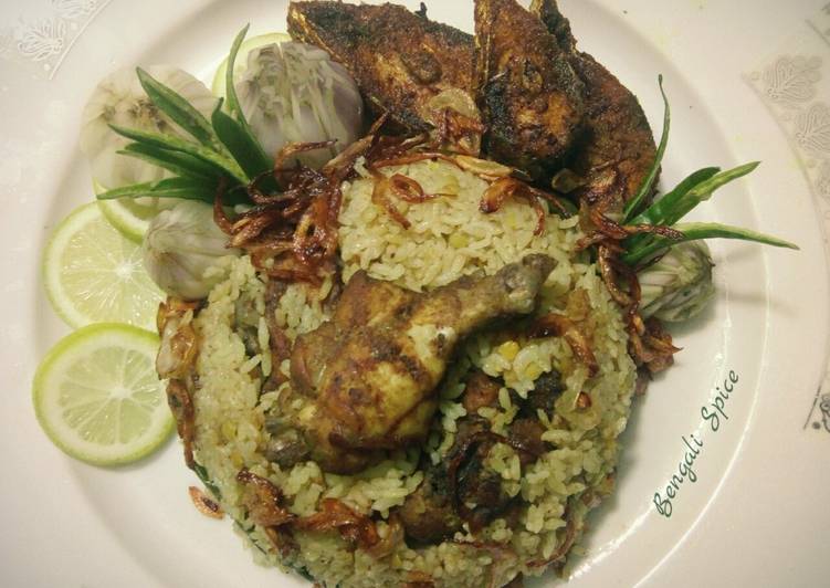 Recipe of Super Quick Chicken Yakhni Pulau / ইয়াখনি পোলাও (Indian traditional dish) 💛