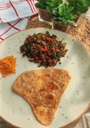 A picture of Spring Onion Sabji.