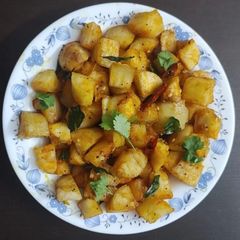 A picture of Tapioca masala fry.