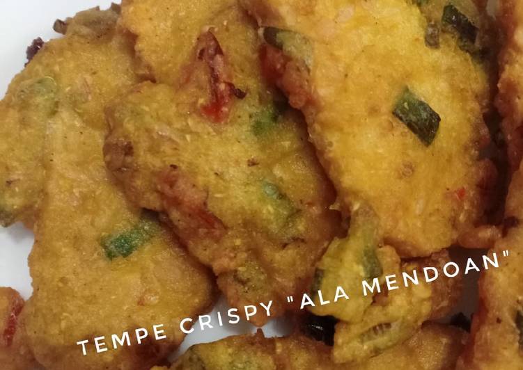 Tempe crispy "ala mendoan"