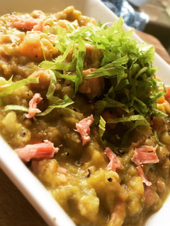 A picture of Chunky Pea & Ham Soup.