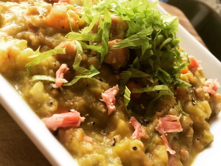 Easy Steps to Prepare Recipe Chunky Pea &amp;amp; Ham Soup that is Delicious, Can Spoil the Tongue}