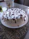 Torta tres leches con chips de chocolate