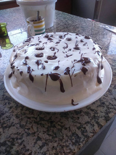 Una foto de Torta tres leches con chips de chocolate
