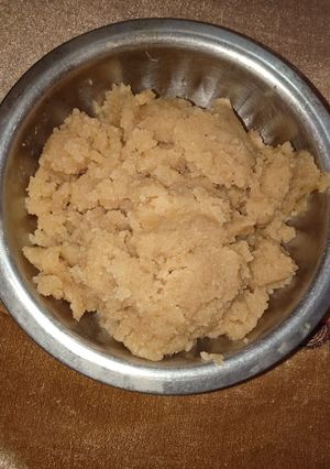 A picture of Wheat flour halwa.