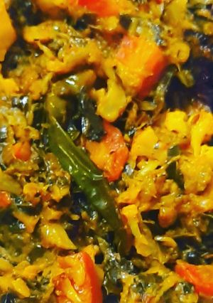 A picture of Cabbage curry.