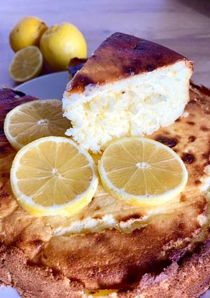 Une photo de Gâteau au fromage blanc allégé et citron