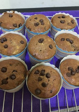 Foto resep Muffin pisang coklat