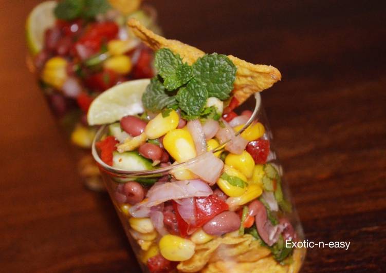 Simple Way to Make Ultimate Nachos Corn and bean Salad