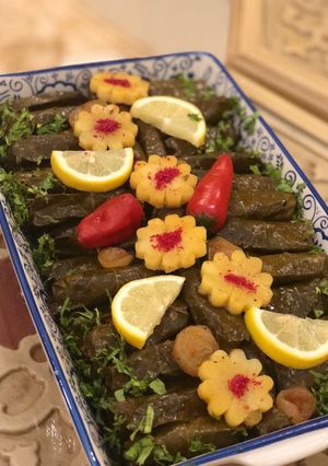 صورة لوصفة ورق عنب بدبس الرمان 👍😋