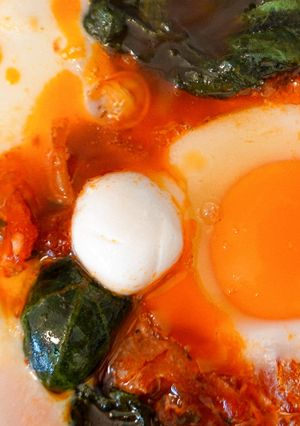 A picture of Egg in Hell 🥚🍅🔥 | A Mediterranean Home-Brunch Delight.
