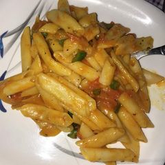 Red sauce pasta A picture of Red sauce pasta.