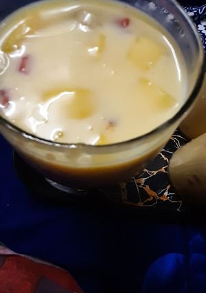 A picture of Fruit custard.