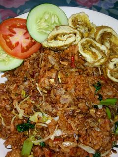 Foto resep Nasi goreng merah