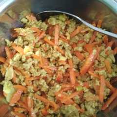 A picture of Scrambled egg Curry.