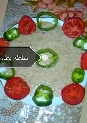 صورة لوصفة سلطه بطارخ الرنجه
