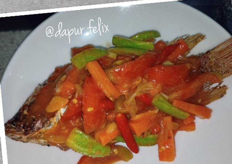 Nila asam manis pedas🐟🌶️🥕🍅🥒🧅🧄