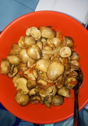 Foto resep Tumis Jamur bakso teriyaki pedasss super enakk