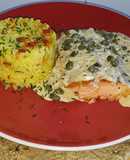 Salmón con salsa de alcaparras II
