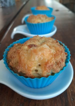 Una foto de Muffins de quinoa y zapallitos