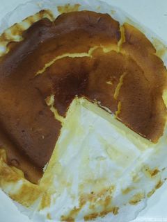 Una foto de Tarta de queso tipo la viña en freidora de aire o air fryer