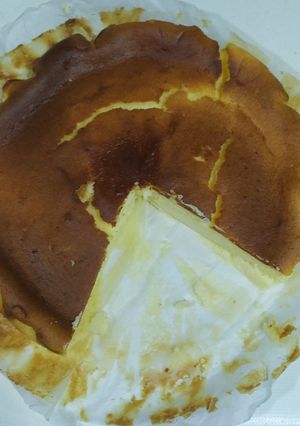 Foto principal de Tarta de queso tipo la viña en freidora de aire o air fryer
