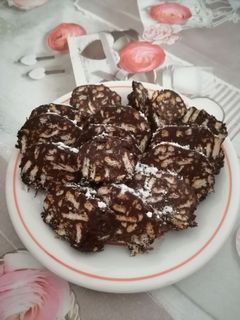 Foto di Salame al cioccolato o salame turco